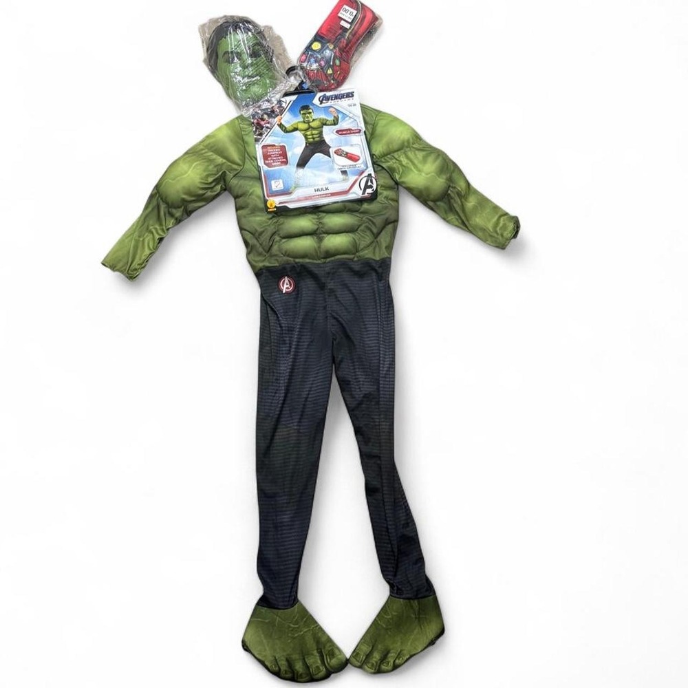 Hulk Marvel Avengers Muscle Costume Cosplay Halloween comic con Kids L 12-14